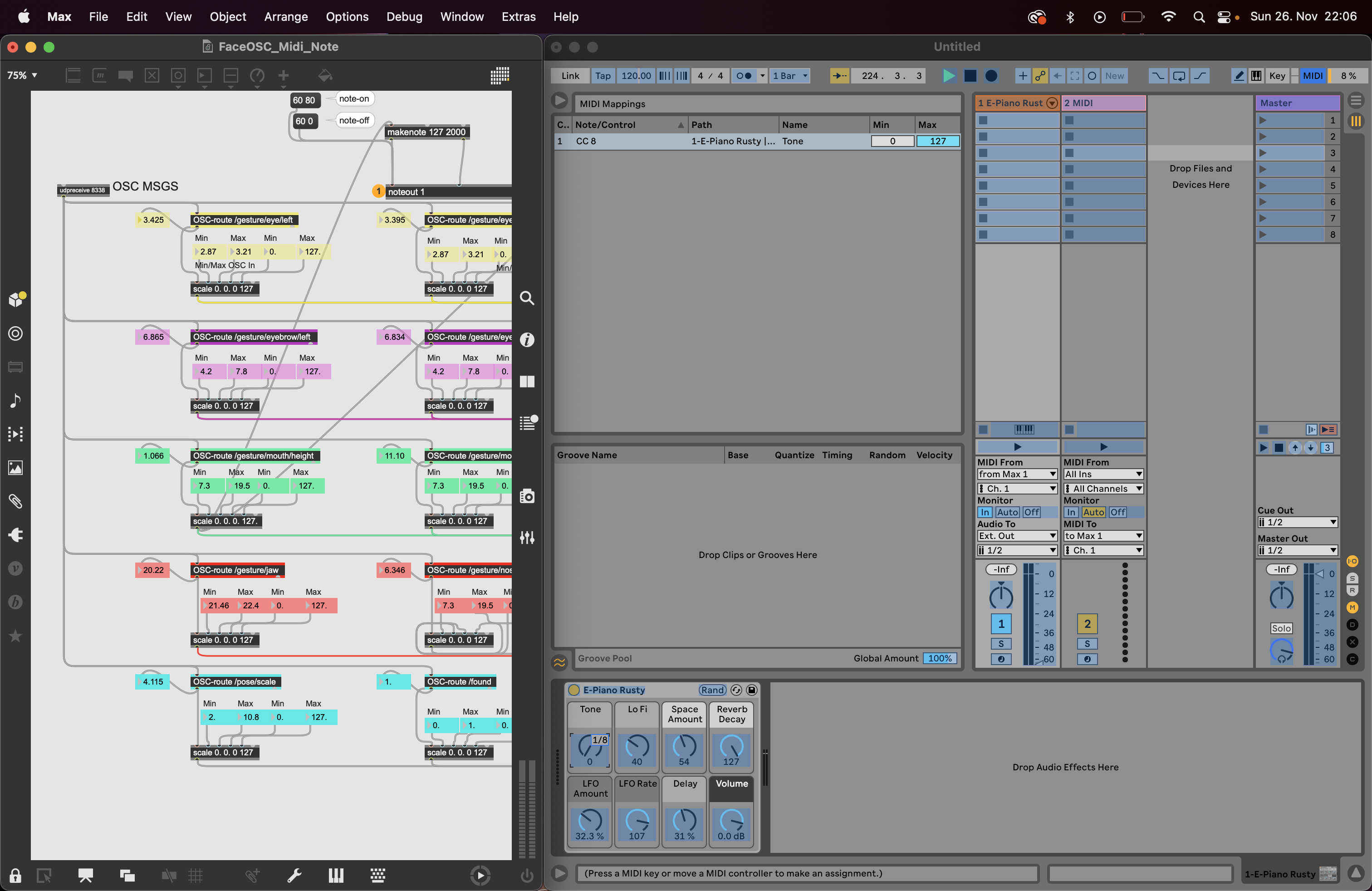 MaxMSP patch as Midi Controller in Ableton - Misc Forum | Cycling '74